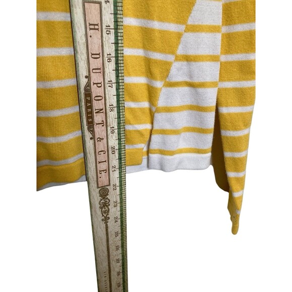 Royal Ivy Regatta New England Pullover Sweater Yellow White Long Sleeve S - Picture 7 of 11